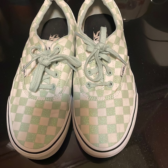 Vans Women's OTW Doheny Glitter Green White Checker Skate Shoes Sneakers 7.5 - Picture 3 of 7